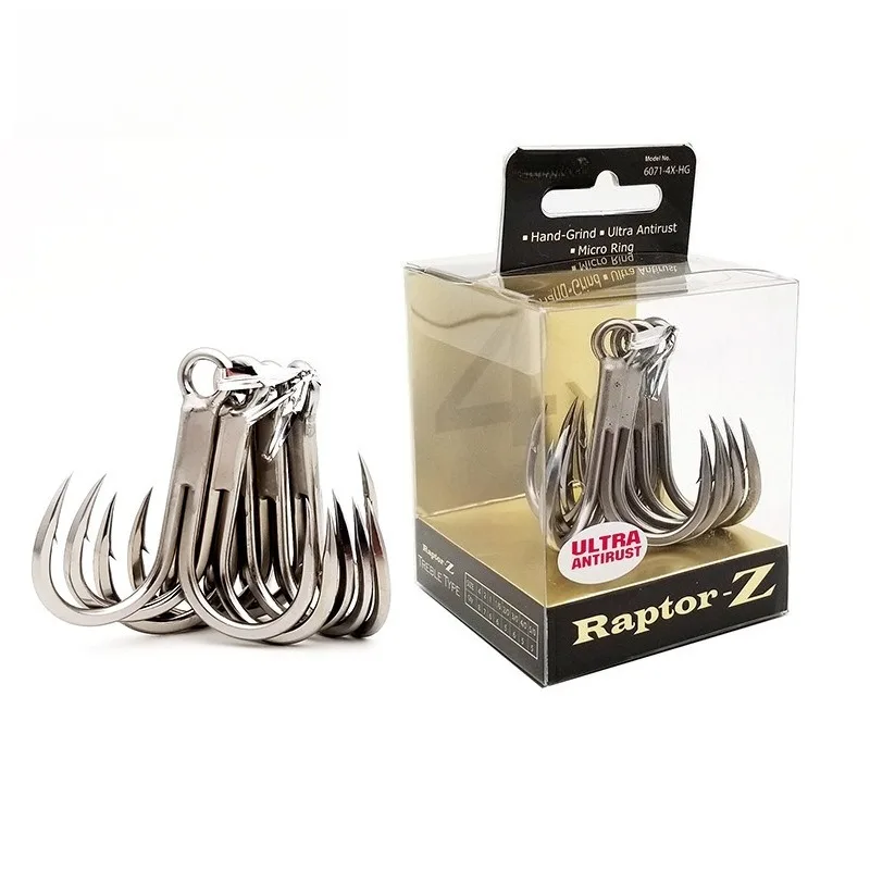 

High Carbon Steel New Rust4X-HG Treble Fishing Hooks Sea Fishing Accessorie Anti-Rust Coating Triple Anchor Hooks for Carp Pesca