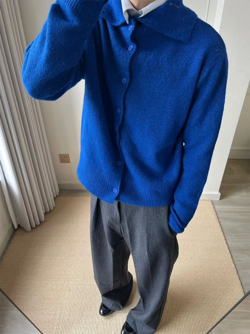 

Мужские зимние пуловеры с меховым воротником в стиле аниме, утепленные, теплые, комфортные, мягкие, на флисовой подкладке, повседневные, дышащие, из смесового хлопка