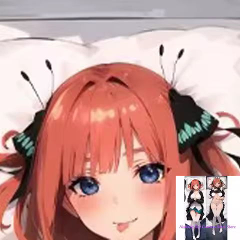 Anime Dakimakura Pillow Nino Nakano 2-Side Print Pillowcase Hugging Body Cushion Cover Otaku Waifu