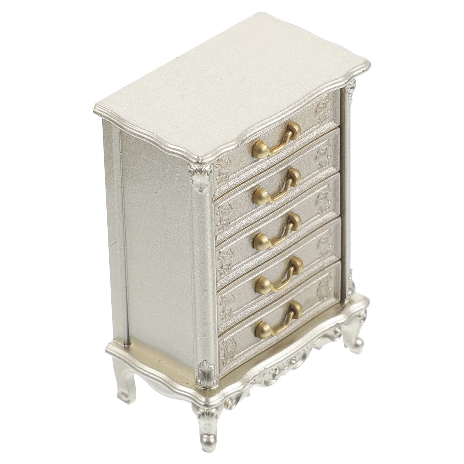 House Accessories Vintage Furniture Nightstand Mini Supplies Chest of Drawers Bedside Table Toys