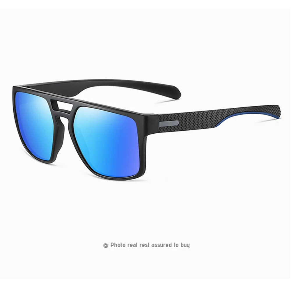 Double Bridge Oversized TR90 Sun Glasses Polarized Mirror Sunglasses Custom Made Myopia Minus Prescription Lens -1 to -6