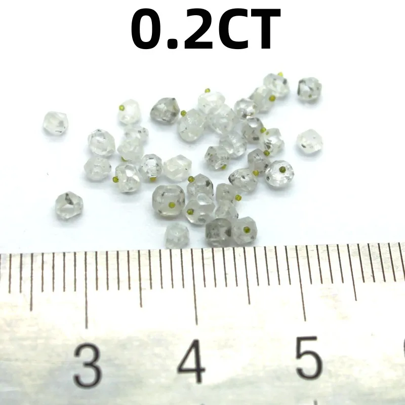 Synthetischer weißer diamant stein für schmuck herstellung labor erstellt cvd htpt diamanten fester künstlicher granulat partikel edelstein 1pc – Detail 4