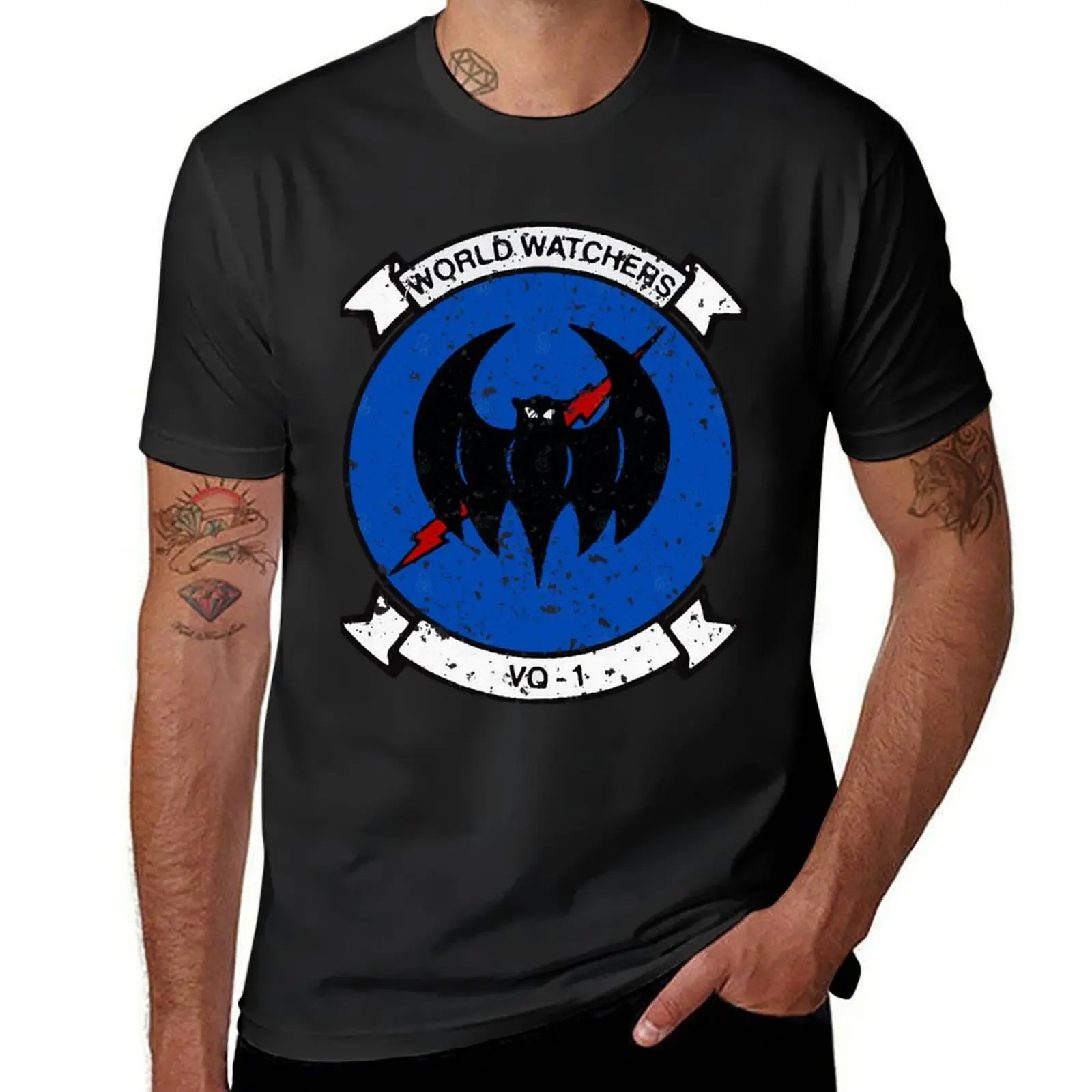 Fleet Air Reconnaissance Squadron 1 - VQ-1 Vintage Insignia T-Shirt heavyweights oversizeds sublime cute clothes men clothes