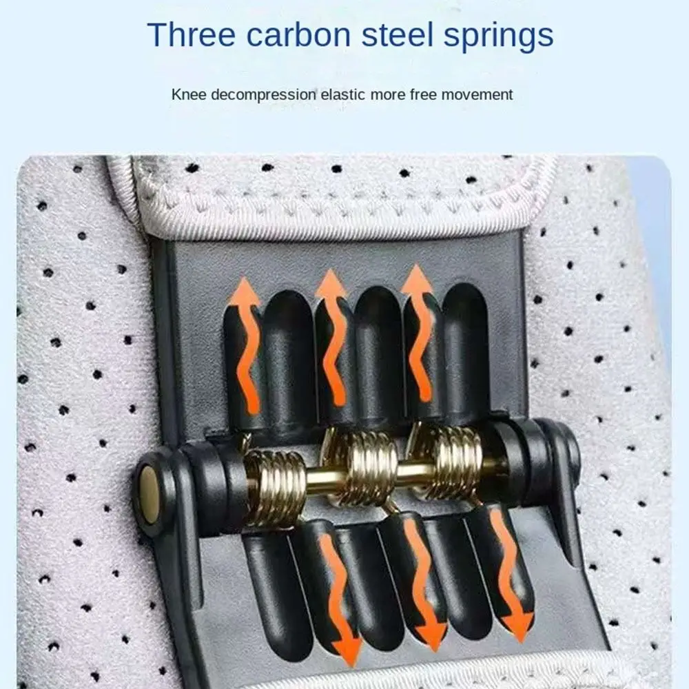 

Наколенник-стабилизатор с пружинной поддержкой, дышащий, регулируемый, с компрессионным эффектом, для спорта