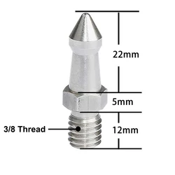 Stainless Steel Tripod Spike 1/4 3/8 M8 Camera Monopod Feet Screw Fixed Shooting Replacement Photography Accessories
