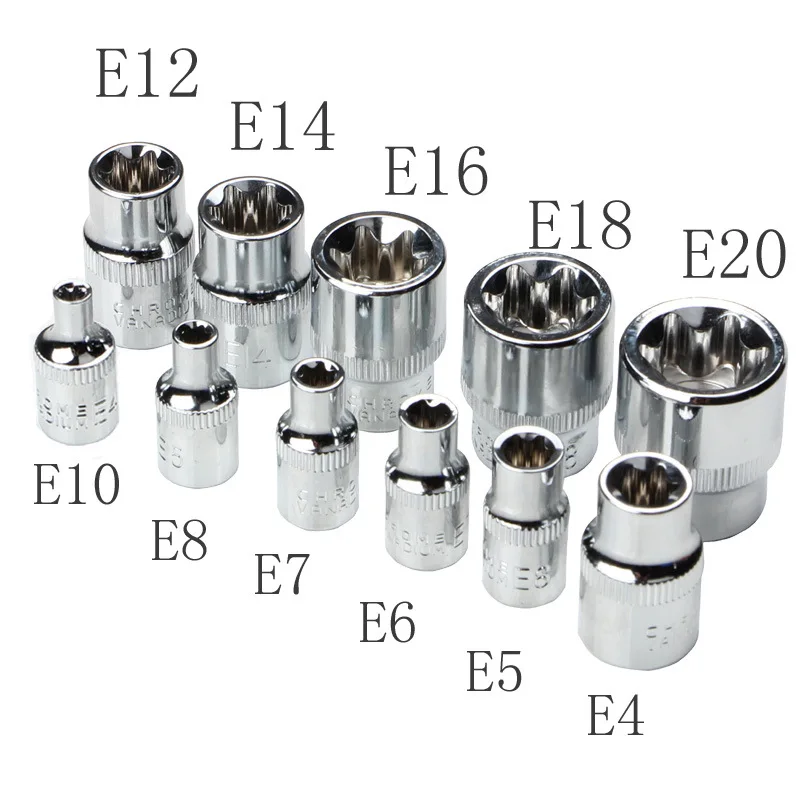 29 piece chrome vanadium steel socket set; Socket driver; Machine repair auto repair; Home tool set hexagon socket head