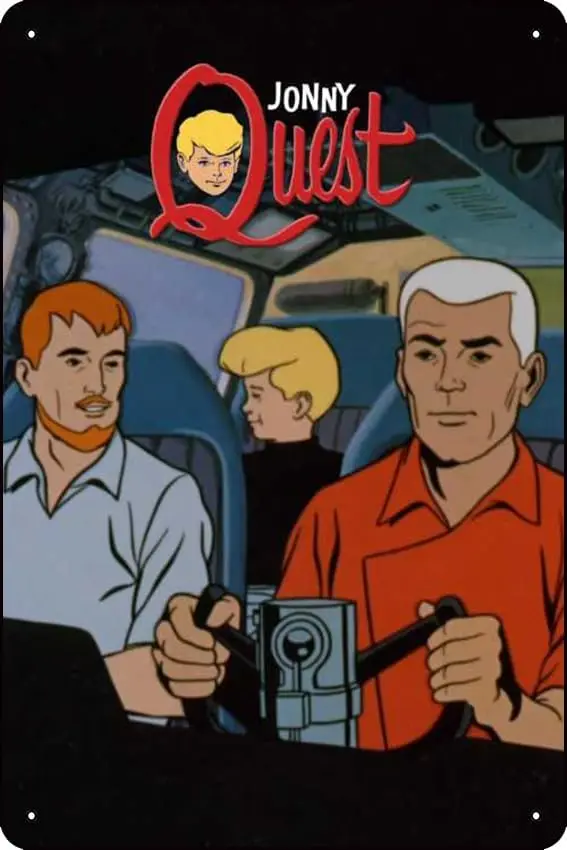 Jonny Quest (1964) Show Plaque Poster Metal Tin Sign  x  Vintage Retro Wall Decor