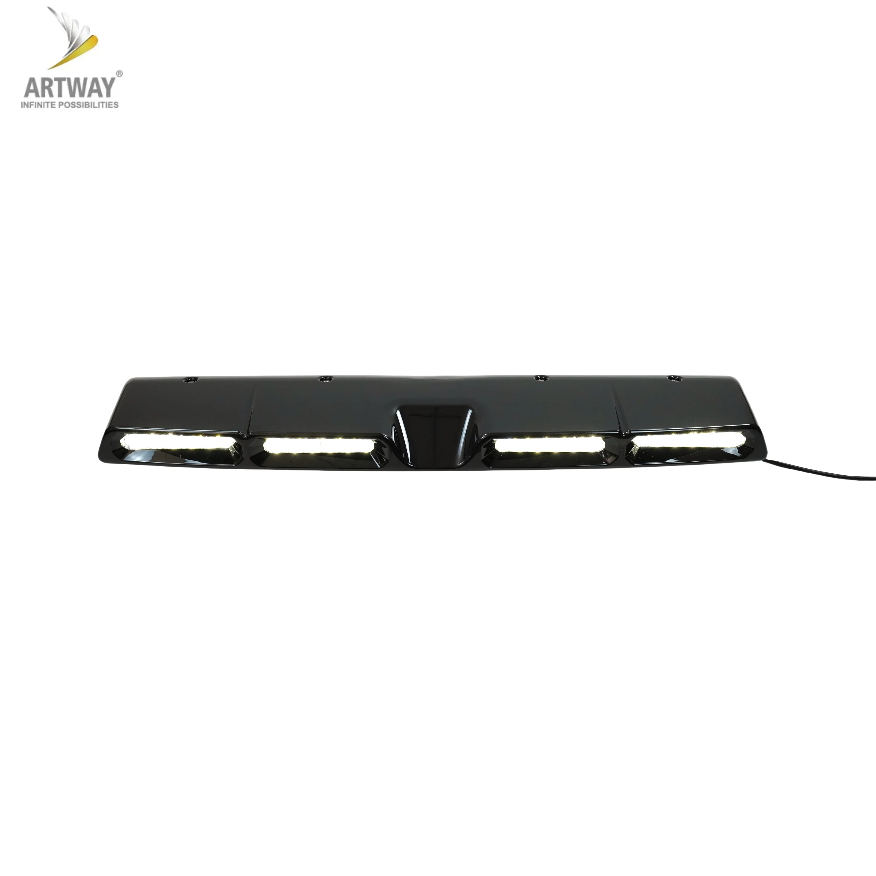 폭스바겐 아마록 2023용 자동차 개조 액세서리 탑 라이트 LED 루프 라이트 포드 글로시 블랙