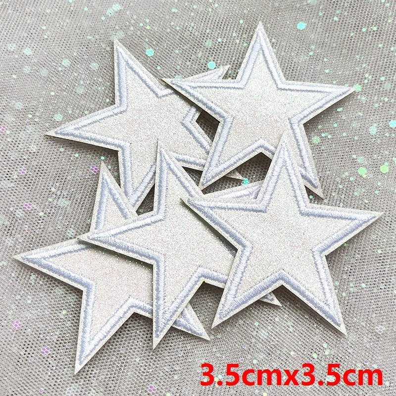 5 Stück Funkelnde Stern-Aufnäher zum Aufbügeln mit Glitzer-Pailletten für Jeanswesten, Funkelndes Kawaii-Style-Accessoire, DIY-Geschenke – Detail 23