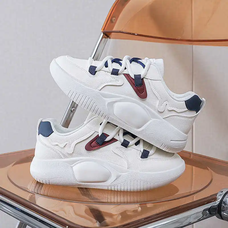 Scarpe da donna con suola piatta con suola spessa Stivali in tessuto per fidanzato Sneakers di marca di lusso Sport da donna Tenix Cool Visitors Gite