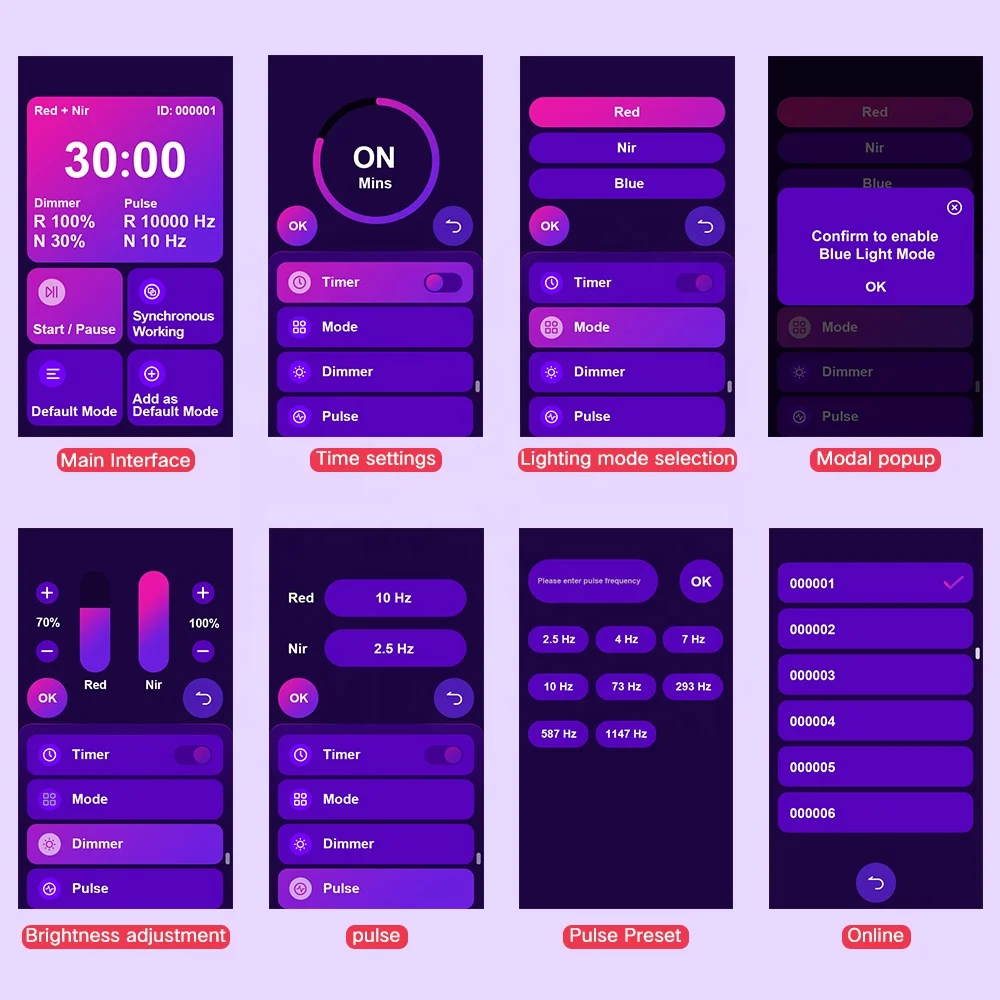 AZURE OEM ODM Standing Type Touch Screen 880x220mm Size Full Body Lamp PDT Machine Infared Device Led Red Light Therapy Panel