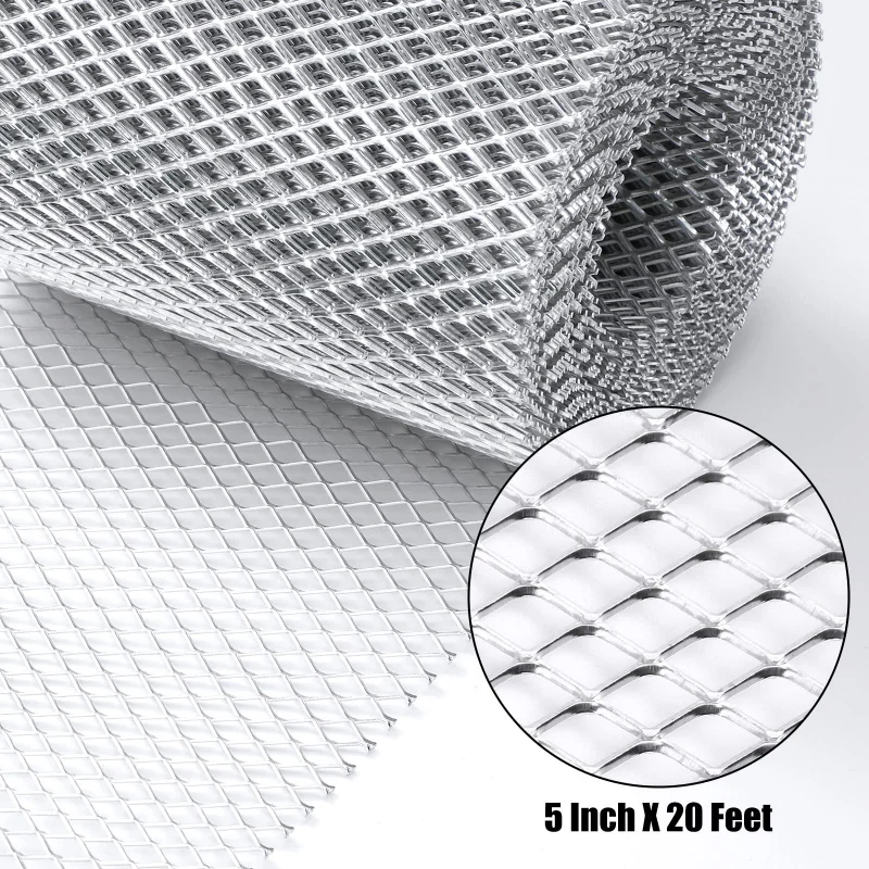 25x20cm Aluminum Mesh Sheet Aluminium Modelling Mesh Car Grill Mesh Sturdy Metal Mesh Sheets for Your DIY Multiple pore sizes