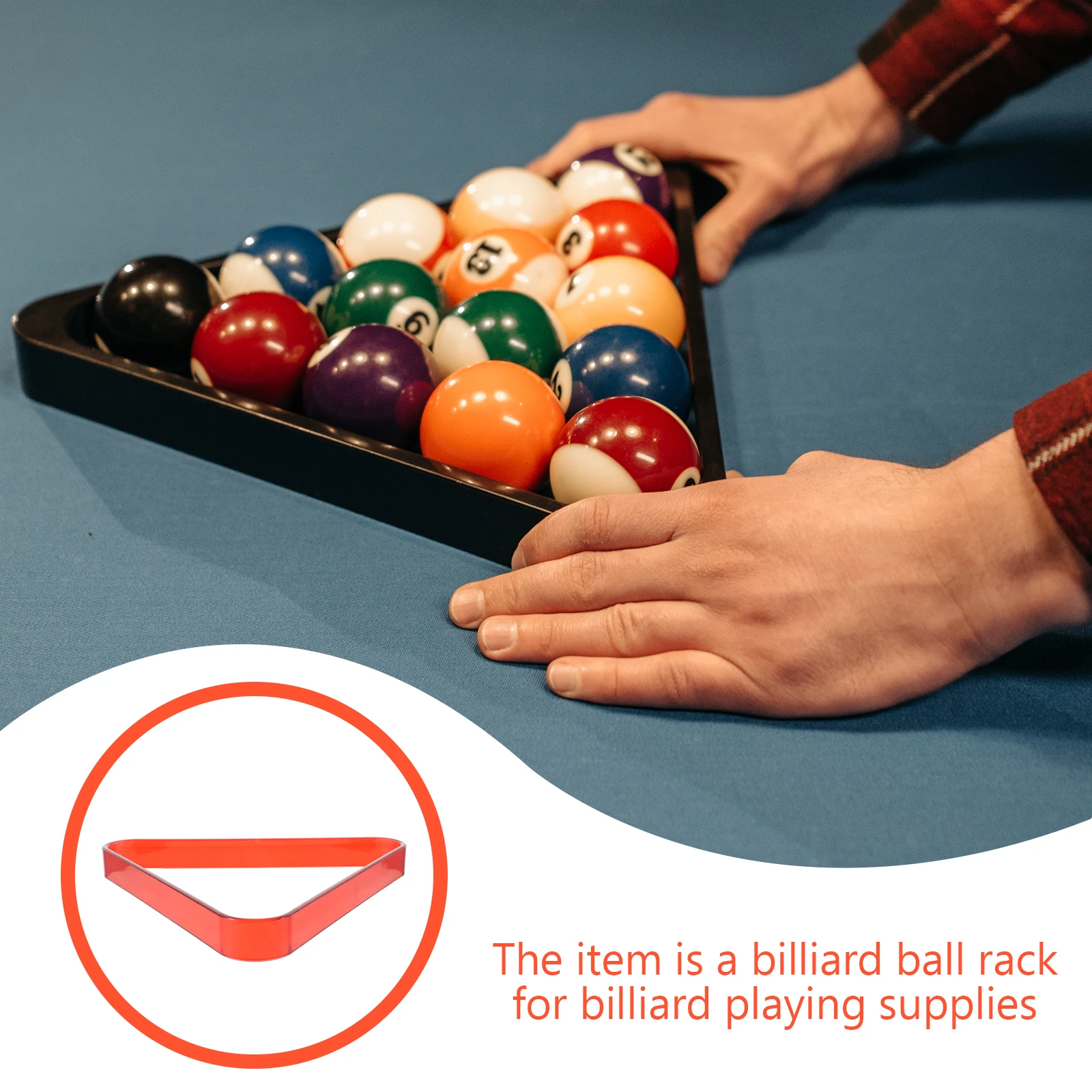 

Billiard Tripod Pool Rack Triangle Table Racks Balls Miniature Billiards Accessories PC
