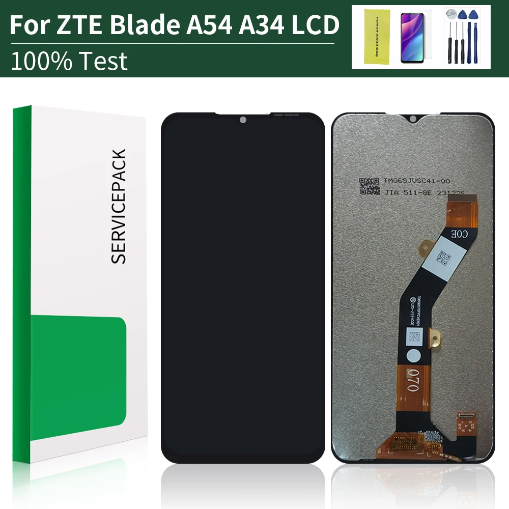 For ZTE Blade A54 Screen For ZTE Blade A34 Display Touch Screen Digitizer Assembly For ZTE Blade A54 A34  LCD Tochu Screen