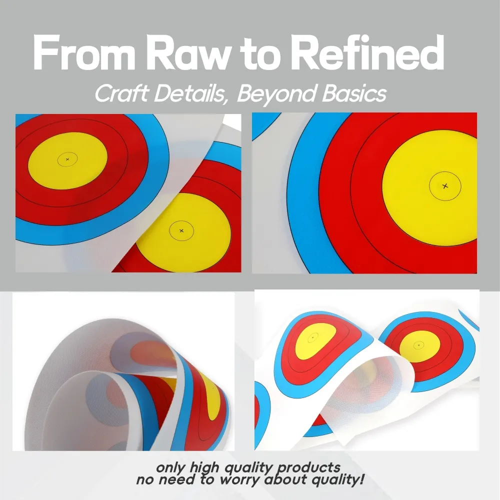 10 قطعة قوس منحني مجمع غير المنسوجة القياسية الهدف ورقة القوس السهم المنافسة الهدف لممارسة الرماية الصيد في الهواء الطلق