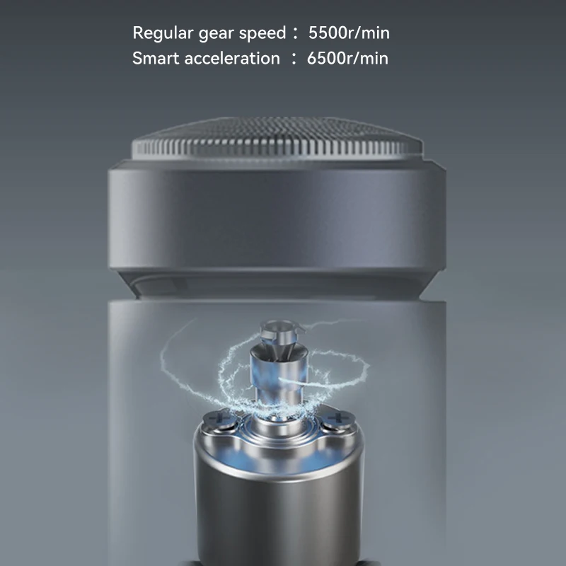 Dynacare Smart Electric Portable Fast Charge rasoio impermeabile Turbo Six Leaf cura degli uomini