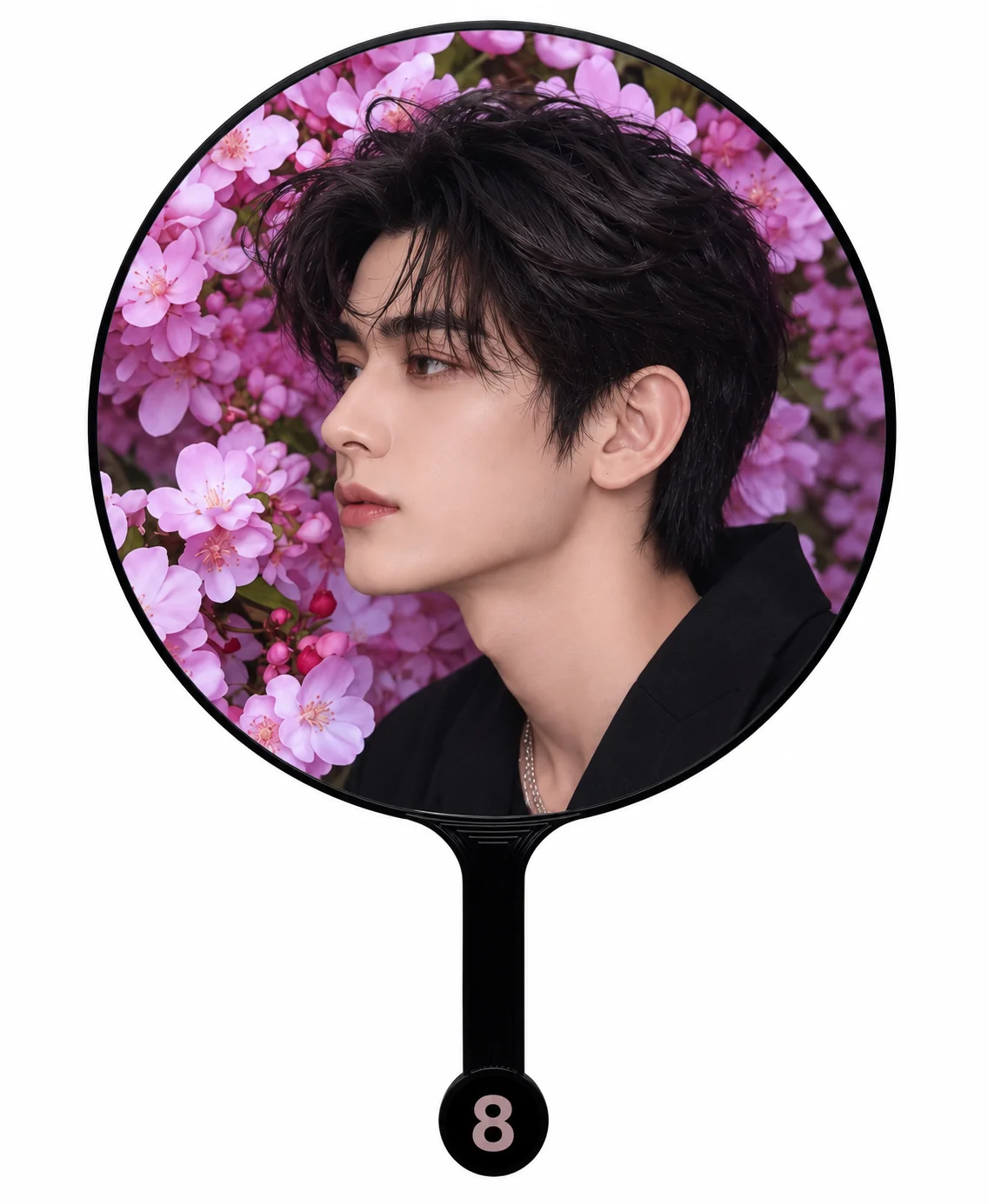 Custom Kpop Large Picket Hand Fan for World Tour Concerts High Quality Thick Printed Fan with Clear Protective Cover