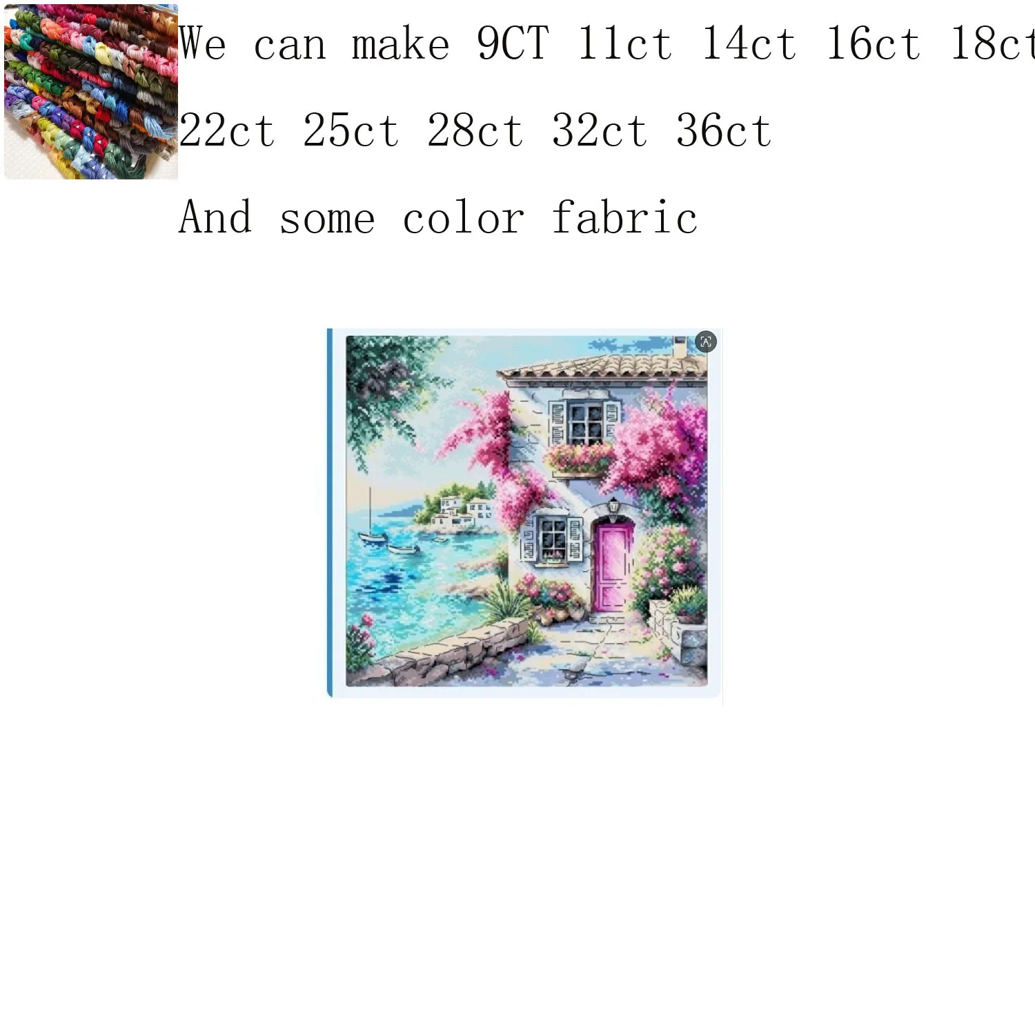 

Cross Stitch Kit DIY Set P133 Mediterranean Dreams Decoration Cross Stitch Set New Crafts Handmade Embroidery
