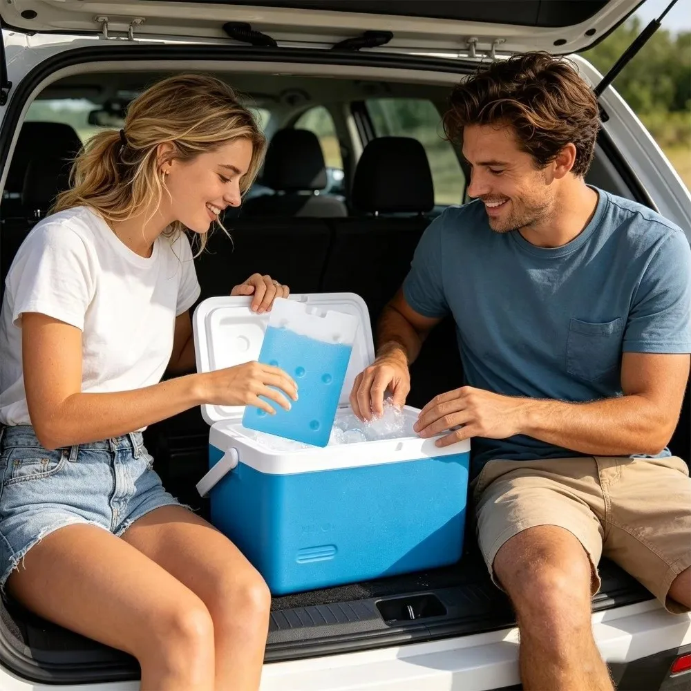 Reusable Reusable Ice Packs Cold Chain Transportation Ice Crystal Box Cooler Ice Pack Fresh-Keeping Air Conditioning Fan