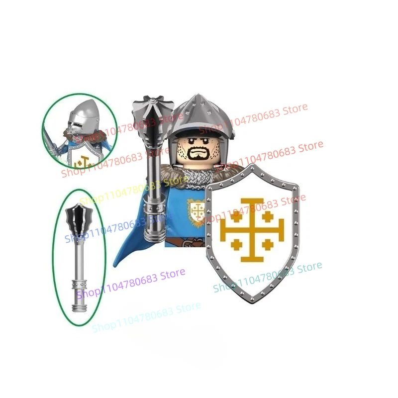 MOC 新しいビルディングブロック人形中世王国騎兵モザイクおもちゃの装飾品コレクション