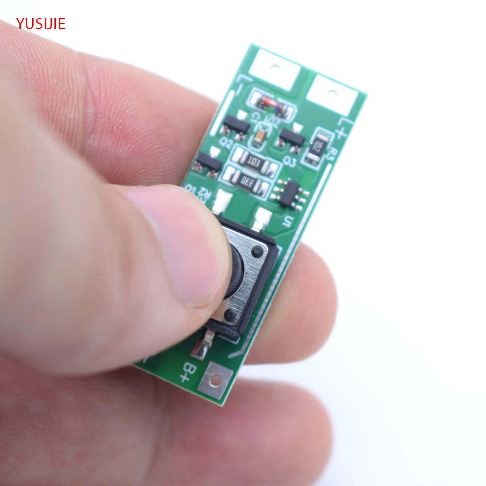 YUSIJIE-324 DIY flash LED module bicycle LED light flashlight PCBA 3-12V voltage LED control board button switch