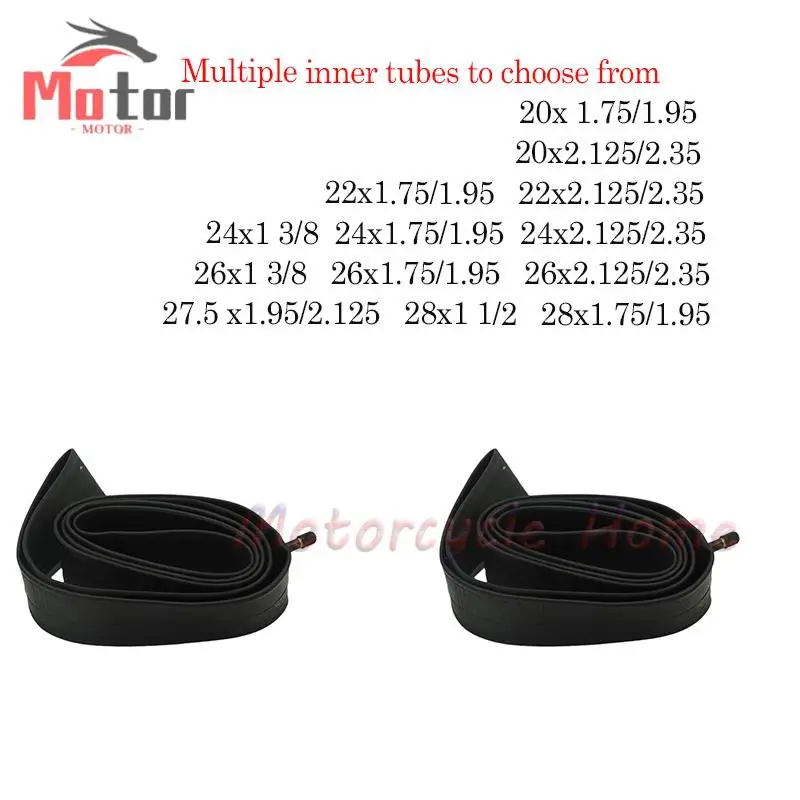 Multiple 20/22/24/26/27.5/28 Inch Inner Tubes, Suitable for Various Choices of Electric Scooters for Mountain Bikes