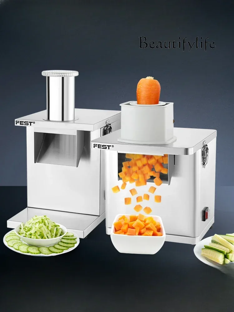 

Commercial electric vegetable cutter, radish dicer, fruit and vegetable fruit shredding multi-functional slicer