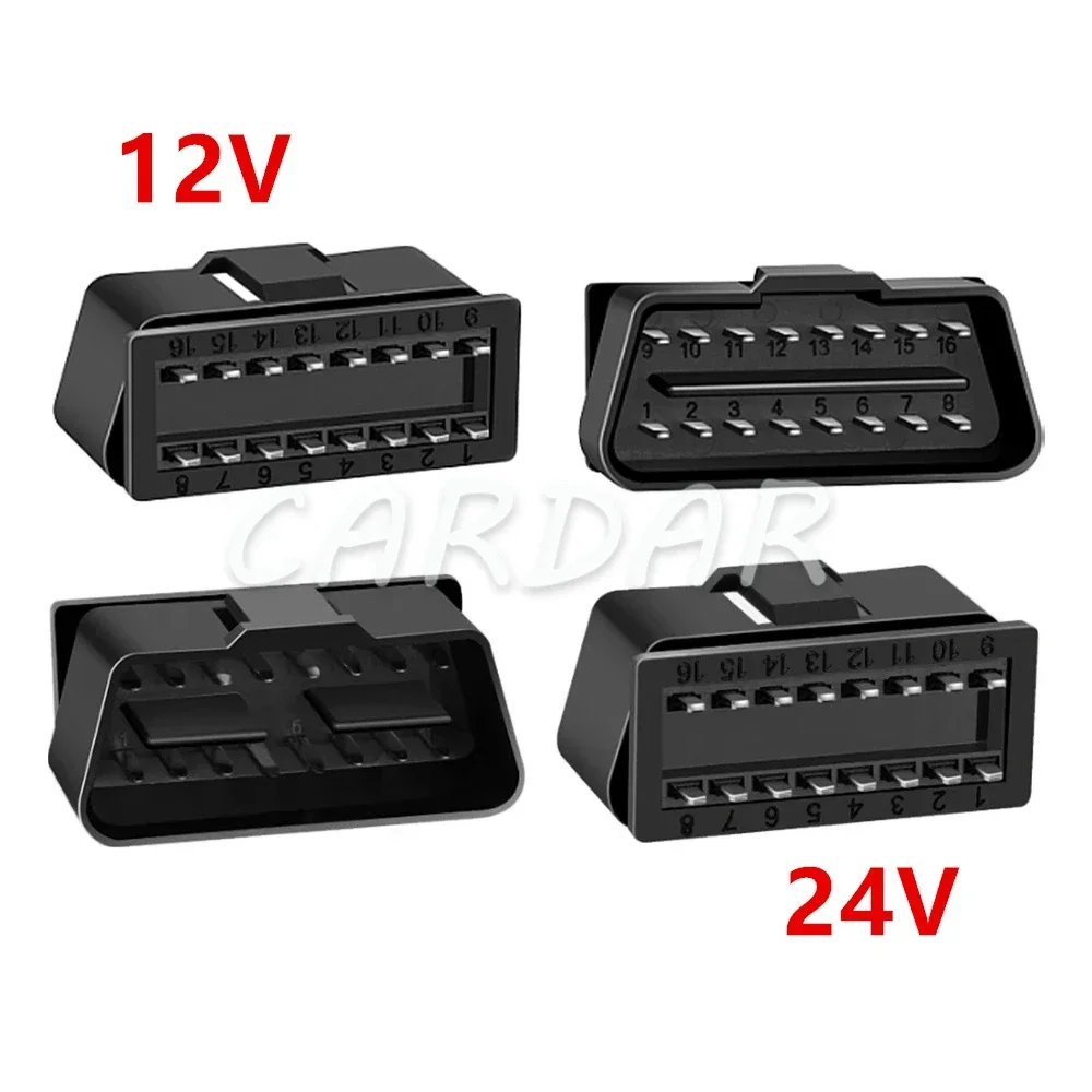 

1 Set 16 Pin 12V 24V Car OBD2 Connector 16pin Male Plugs OBD II Diagnostic-tool Cable Connector