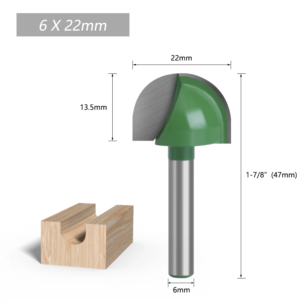 LAVIE Fräser-Set, 4/5 Stück, 6 mm Schaft, Kugelkopffräser, Rundfräser, Boxfräser, Vollhartmetall, CNC-Radiusfräser – Detail 4