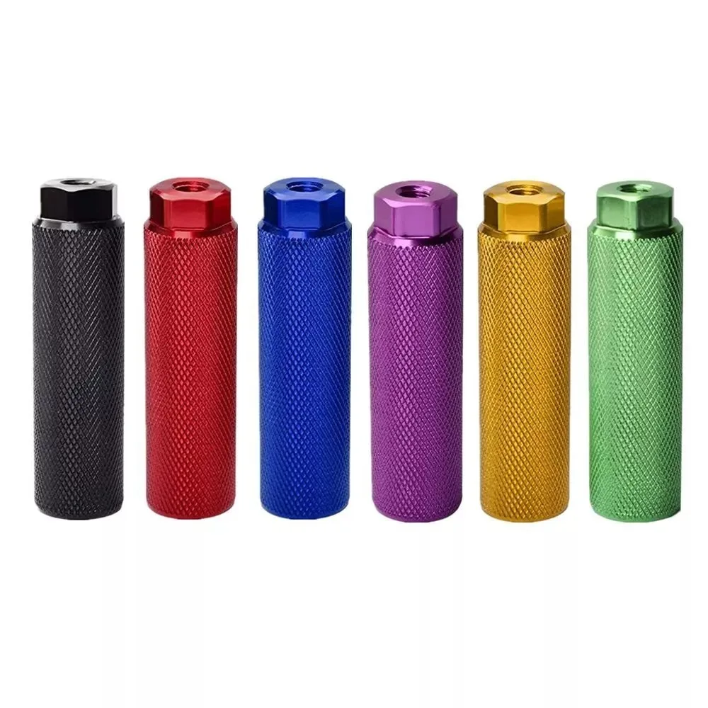 

New 2Pcs Durable Anti-Slip Bike Pegs Lightweight Cycling Parts Bike Foot Rest Aluminum Alloy Bicycle Accessories Fit 3/8 Inch