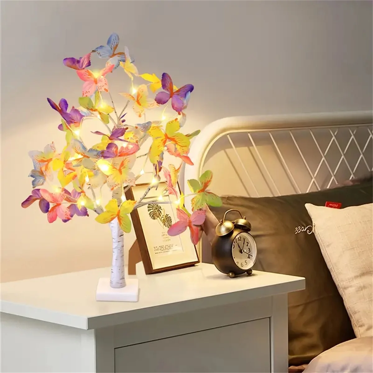 24 LED Easter Flickering Tree Fairy Lights Birch Tree With 3AA And USB Power Butterfly Lights for Party Christmas Decoration