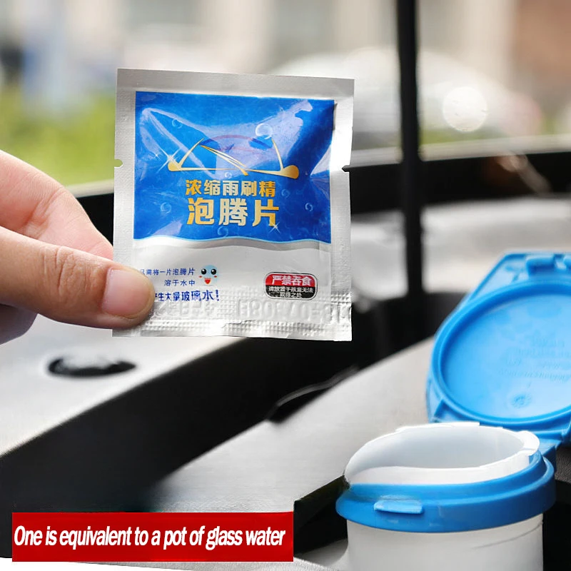 Car Glass water Cleaner Effervescent Tablet Auto Window Solid Cleaning Automobile Car Glass Wiper Washing Tablets