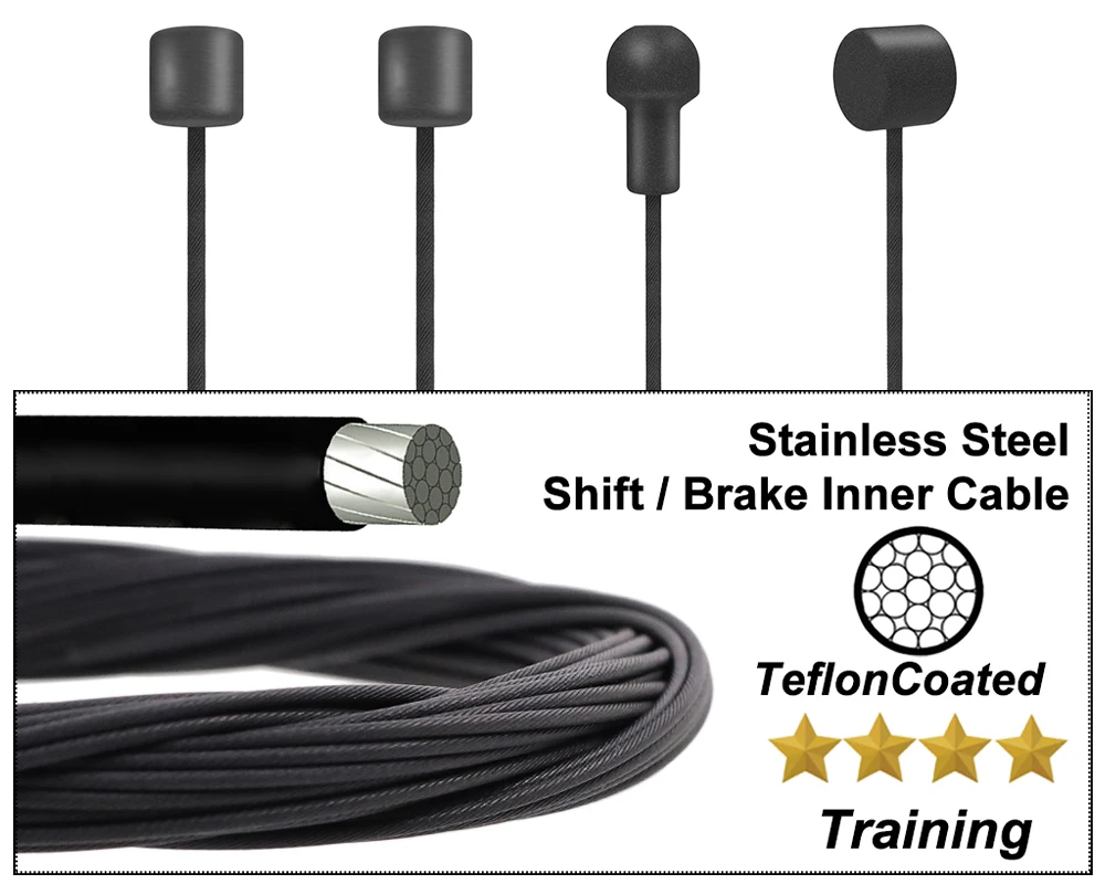 Câbles De Frein Et Dérailleur Vélo En Acier Inoxydable - Kit Complet Antirouille Pour Réparation Et Upgrade