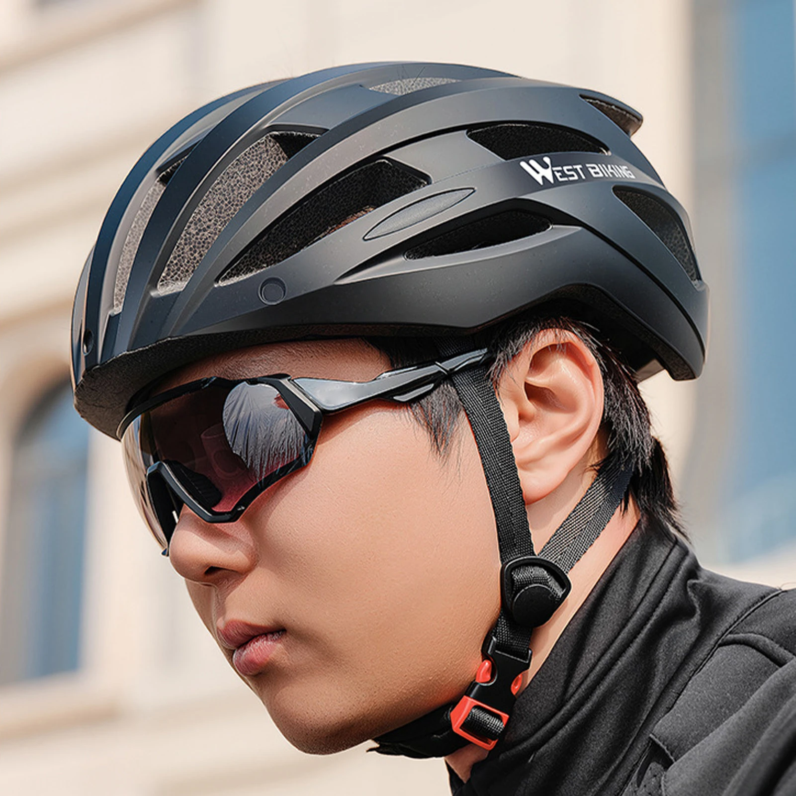 Bike Helmet with Magnetized Goggles 24 Ventilation Holes for Men Women Large Head Size 62-65cm Riding Helmet Adult Helmet