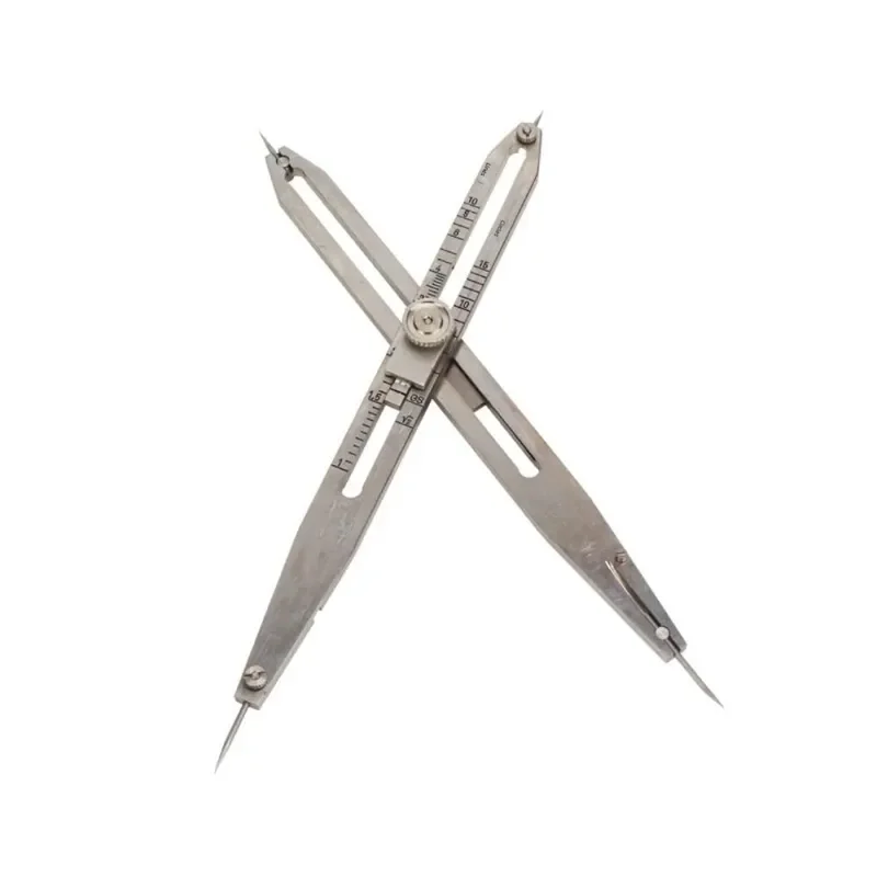 Precision Proportional Divider Adjustable Metal Scale Tool for Archaeological Drawing Illustration Model Making - Accurate Measu