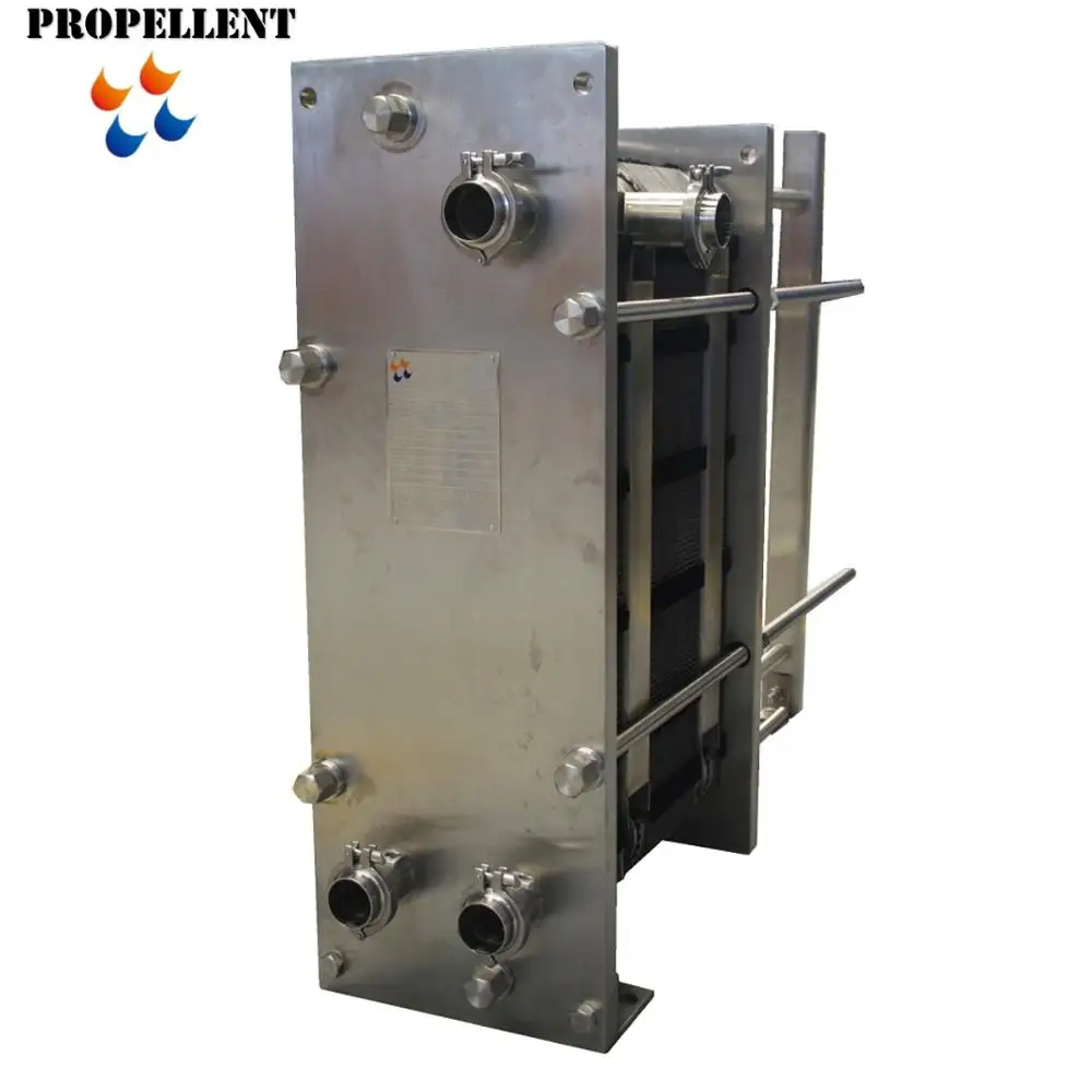 1000L Milk Pasteurizer Plate Heat Exchanger for Milk Beer Yogurt Juice Pasteurizer Cooling Heating
