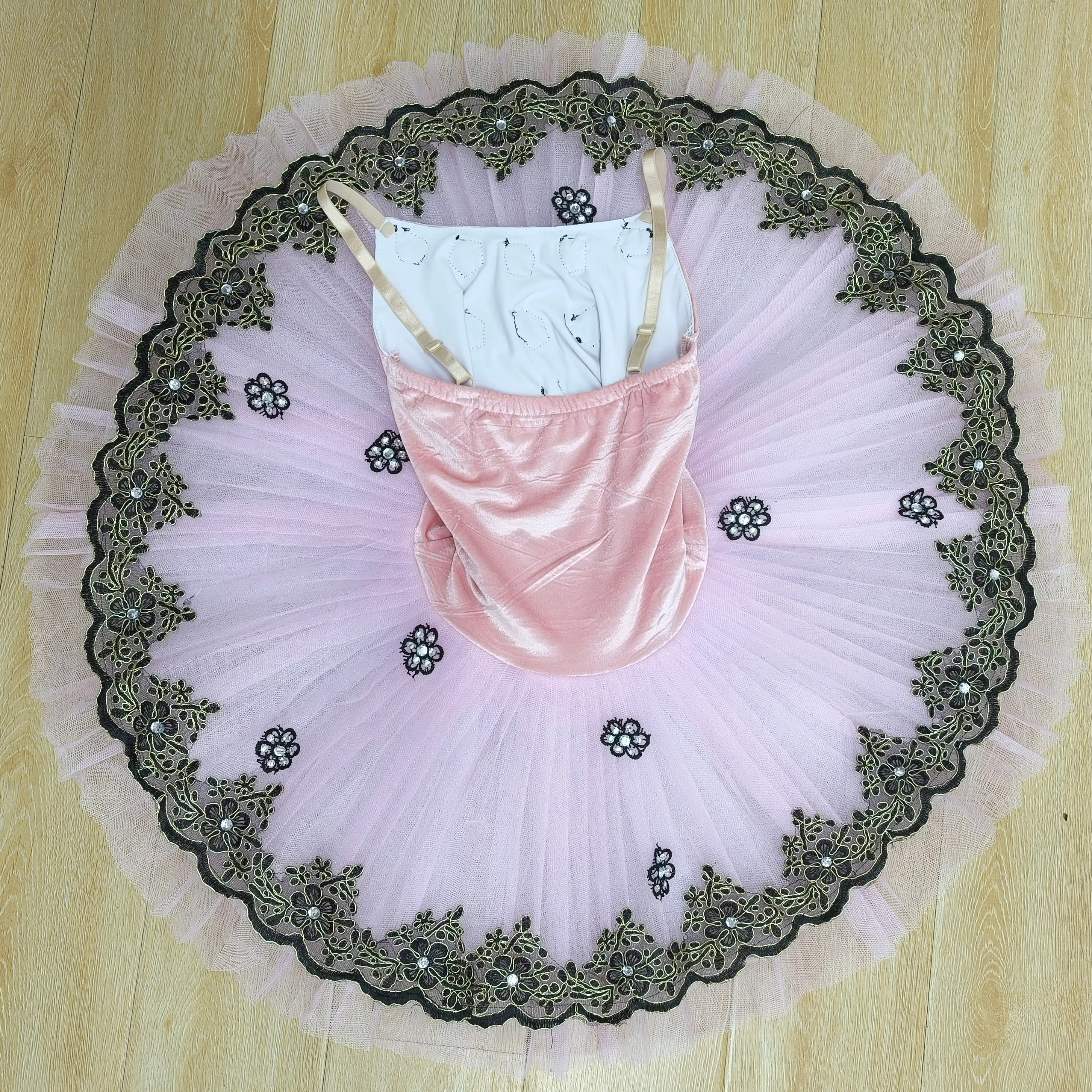 Pink Professional Ballet Tutu Adult Girls Women Swan Lake Ballet Dance Clothes Adult Pancake Ballerina Tutu Dress Competition