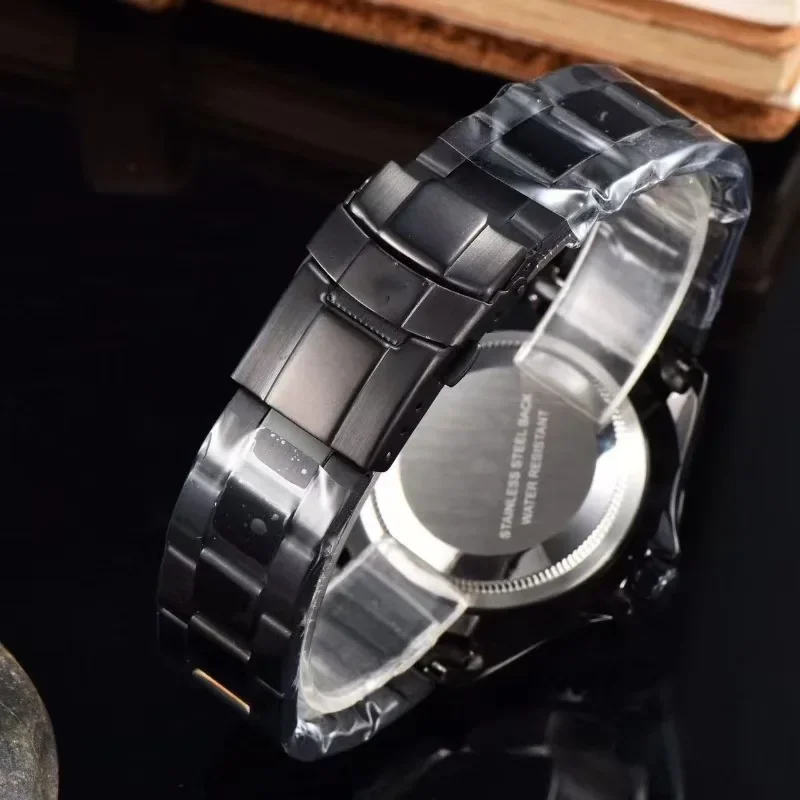 Luxury Top Brand Men's Sports Mechanical Wristwatch Automatic Stainless Steel Silica Gel Strap Water Resistant Watch