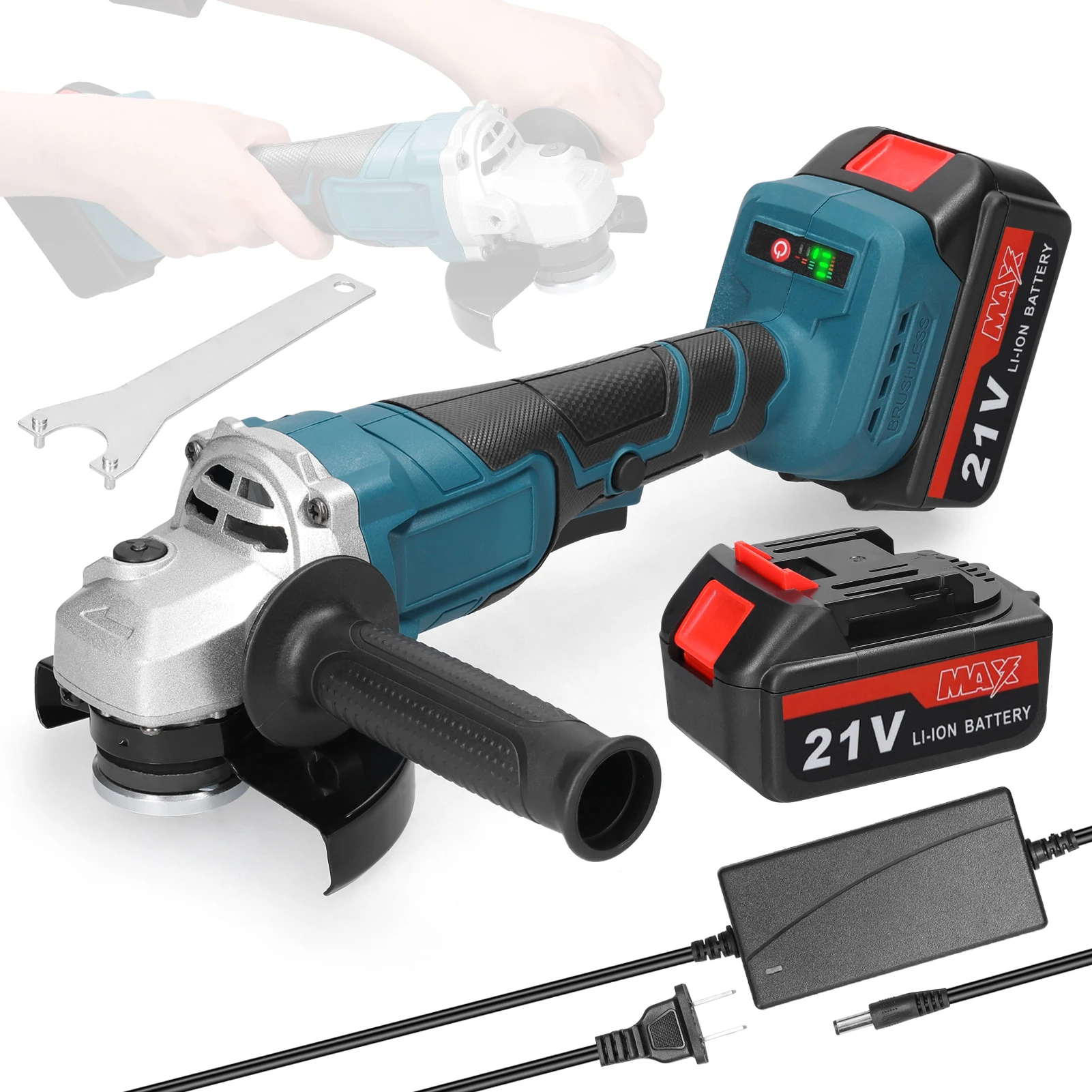 Strumento di macinazione elettrico tipo 125 Motore brushless Smerigliatrice angolare multifunzionale