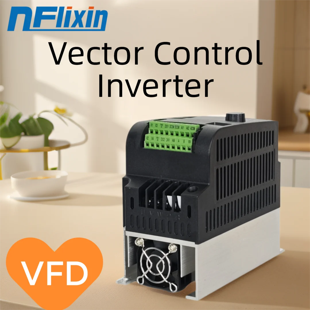 Single Phase 220V to 3 Phase VFD Inverter, 1.5KW & 2.2KW Variable Frequency Drive Motor Speed Controller