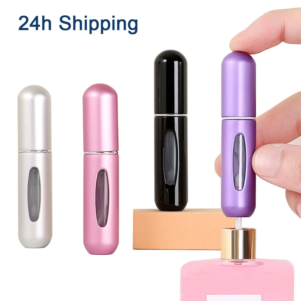 5/8ml Perfume Spray Bottle Mini Portable Refillable Aluminum Atomizer Bottle Container Perfume Refill Travel Cosmetic Tool