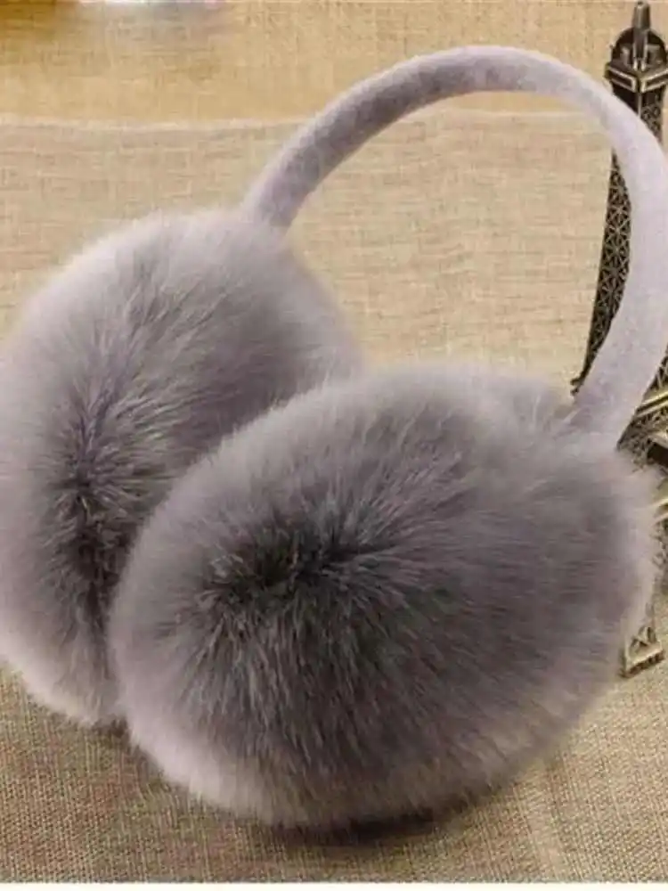 

ex Soft Plu Faux Fur Ear Muffs Ear Warmer for Winter Warm Plu Ear Covers Faionable Accory for Men And Women