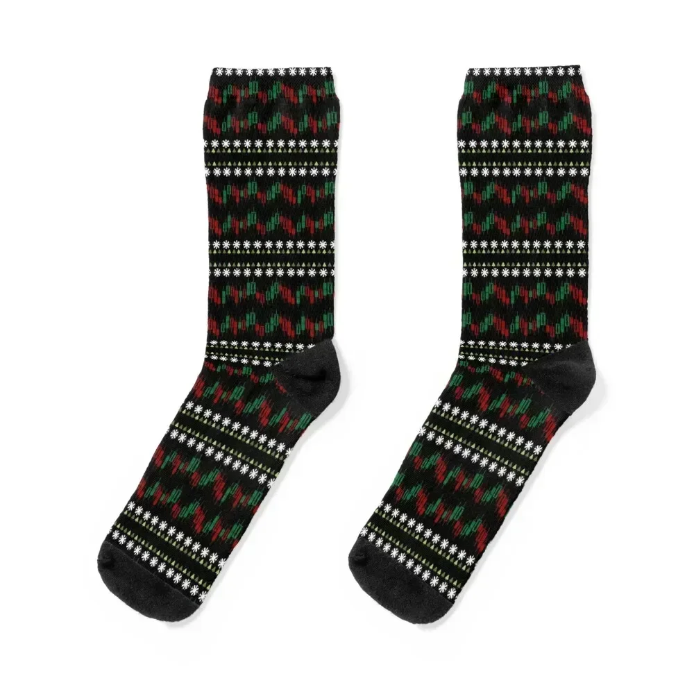 Ugly Christmas Trader Xmas Trading Daytrader Socks christmas gifts Christmas new in's hiking Socks Women's Men's