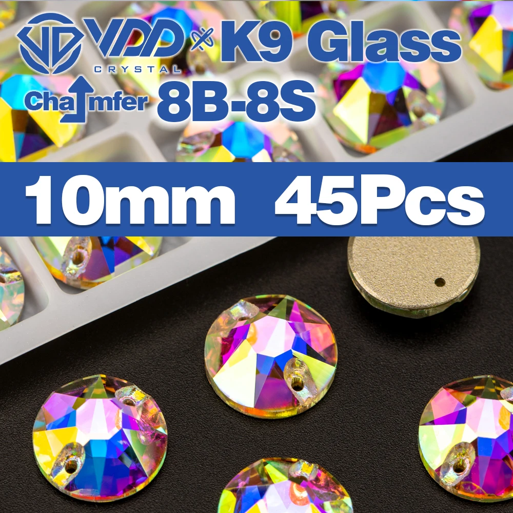 VDD Fase AAAAA Top Qualität K9 Glas Nähen Auf Strass Nähen Kristall AB Flatback Stein Für Kleidung Zubehör Hochzeit Kleid – Detail 9