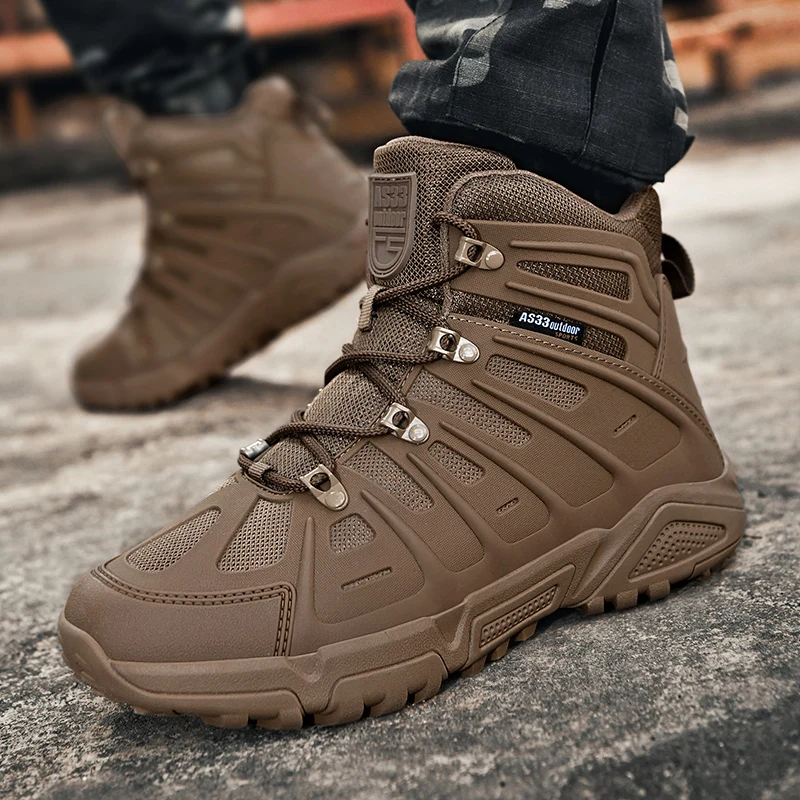 Outdoor plus size military boots, tactical boots, military technical boots, desert boots, hiking boots