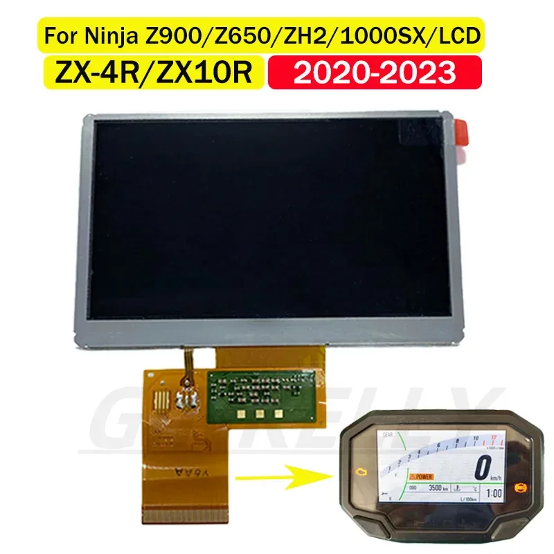 

Motorcycle Meter Display For Kawasaki Z900 Z650 Ninja650 Z1000SX ZH2 ZX10R ZX4R 2020-23 Speedometer Instrument LCD Screen Repair