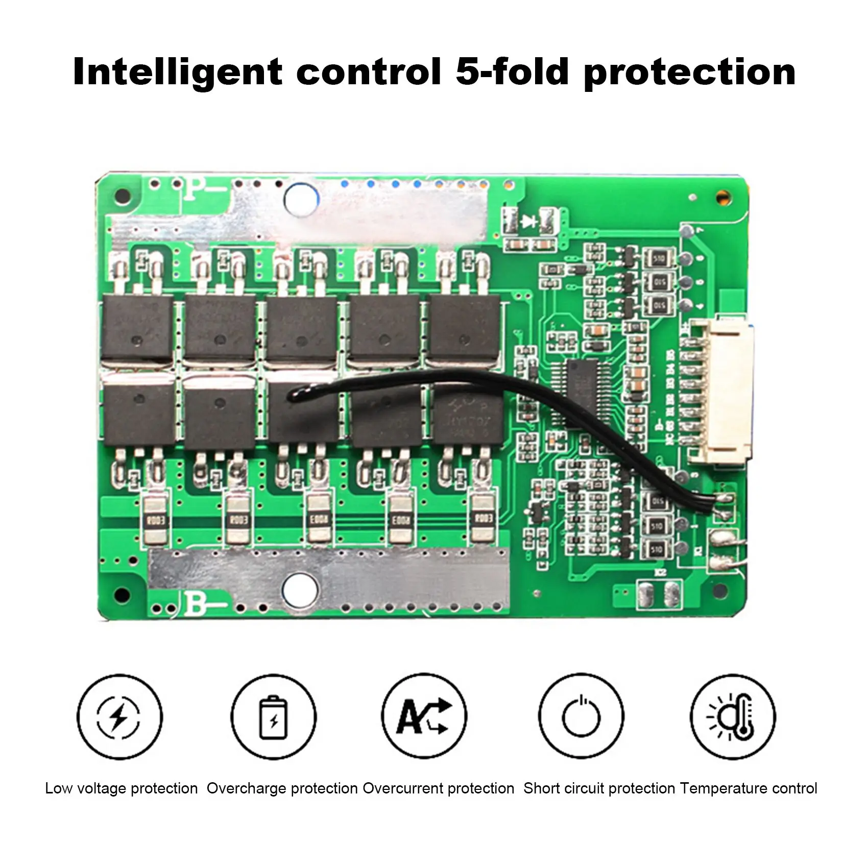 Panneau de Protection de batterie au Lithium N11R 6S 24V 50a, panneau de Protection PCB BMS avec équilibre/amélioration de la batterie