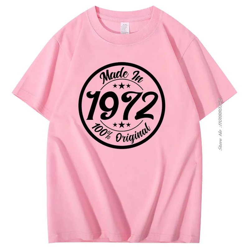 メンズ半袖Tシャツ1972,レトロプリント,コットン,ファッショナブル,原宿