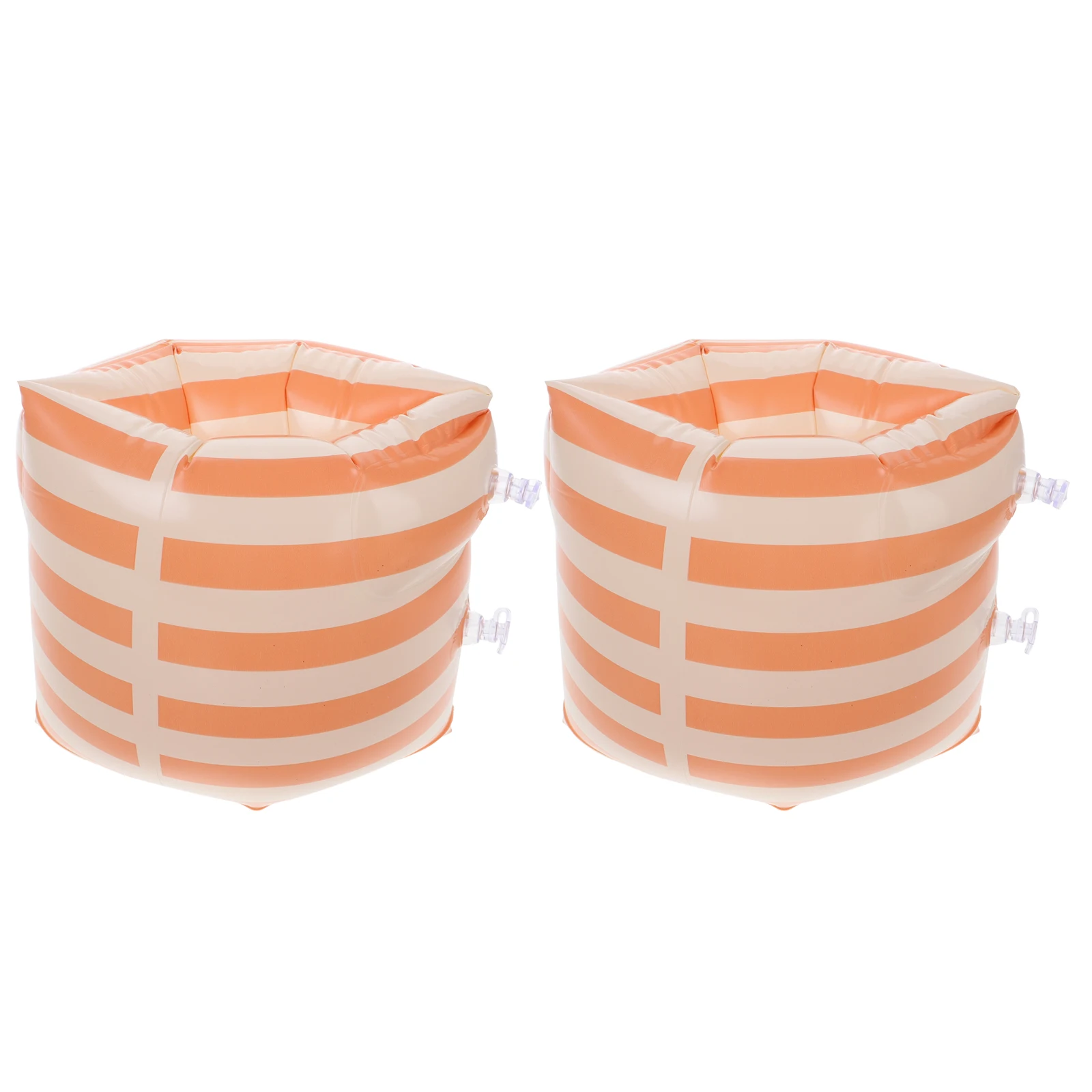 

PVC Inflatable Arm Rings Swimming Armb for Adults Men Women Striped Floaties Double Airbags Pool Equipment