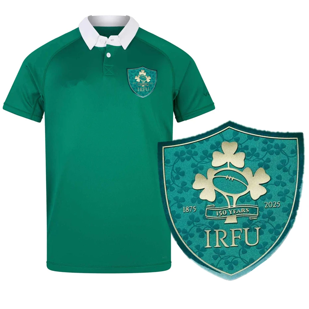 

1875-2025 Ireland 150 YEARS RUGBY JERSEY New style Ireland home away Rugby shirt big size s-5xl Customize Name and Number